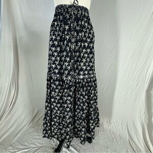 Natalie Martin Black Palm Tree Skirt- Small